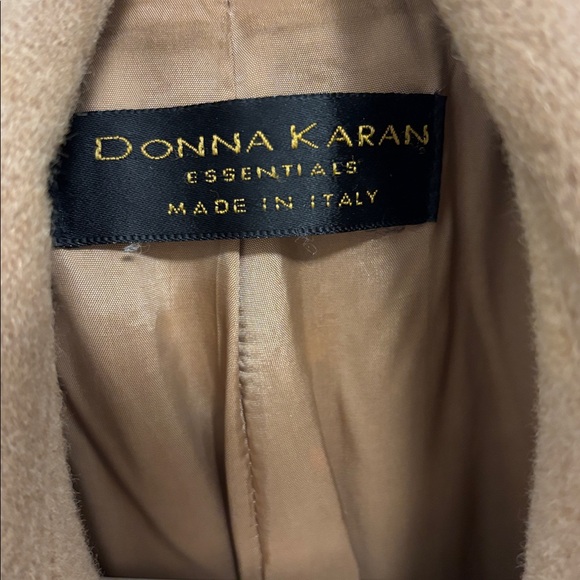 Donna Karen camel hair, camel colored pea jacket. - Picture 4 of 11